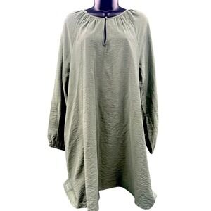 new day long‎ sleeve shift dress with side pockets sz M. Sits above knee. NWT